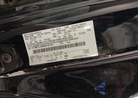 2024 Ford F-150 Xl z USA, uszkodzony, nr VIN 1FTMF1L59RKE16739